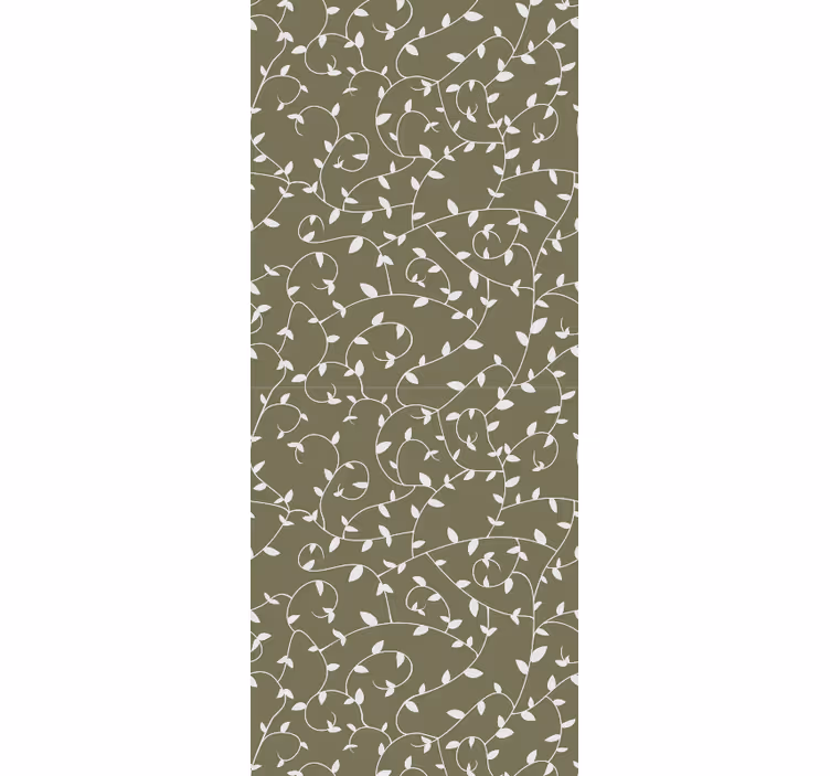 Papier peint ornemental tourbillons botaniques - TenStickers