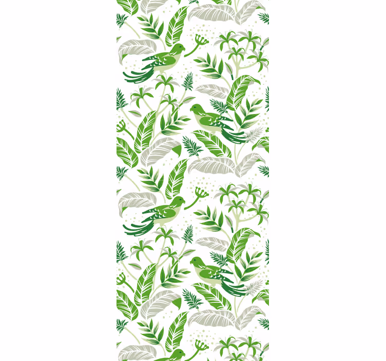 Papier peint feuillage motif botanique - TenStickers