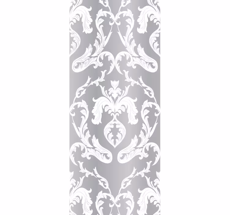 Papier peint fleuri damassé orné - TenStickers