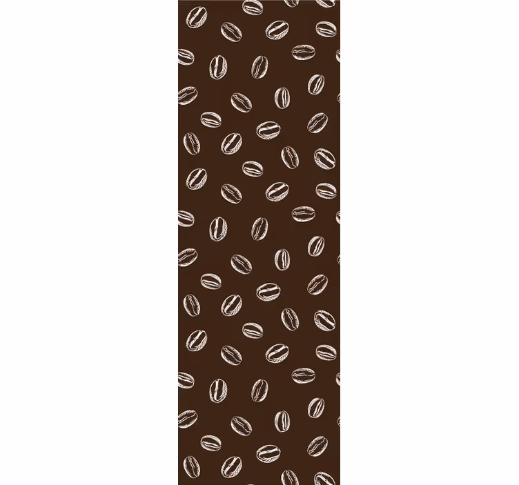 Papier peint bureau motif de grain de café - TenStickers