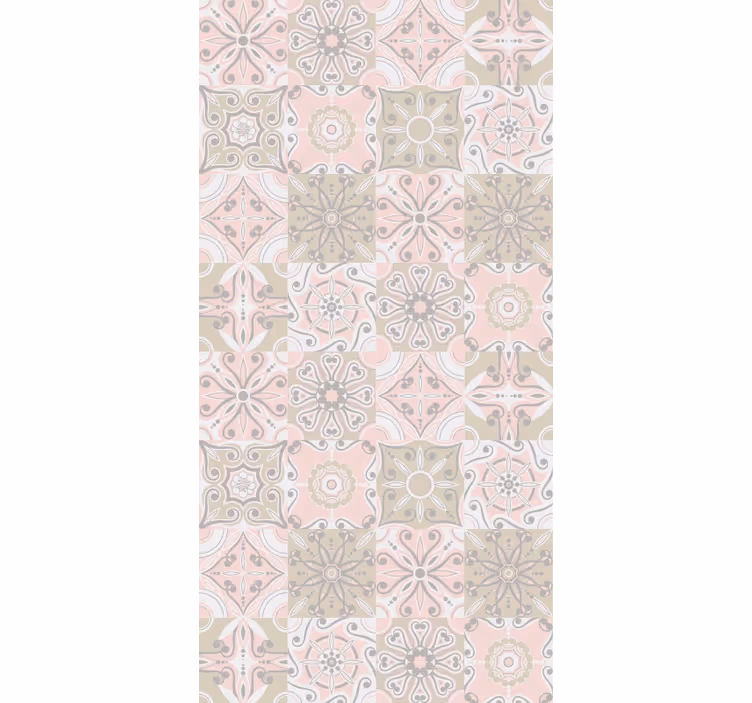 Papier peint carrelage modèle de tuile - TenStickers
