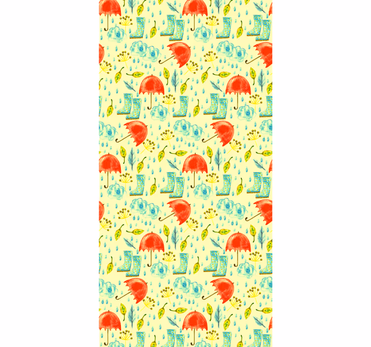 Papier peint nature modèle de jour de pluie - TenStickers