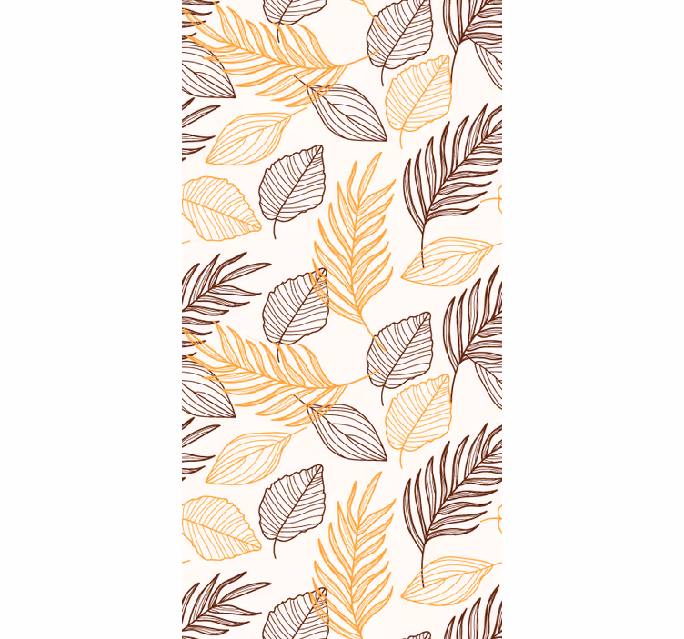 Papier peint feuillage motif de feuillage automnal - TenStickers