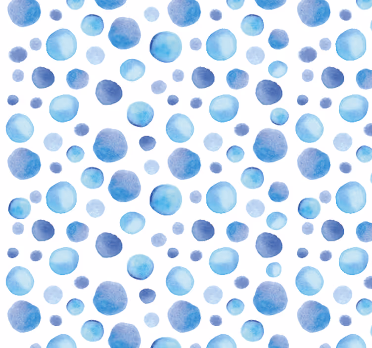 Papier peint bulles bleues - TenStickers