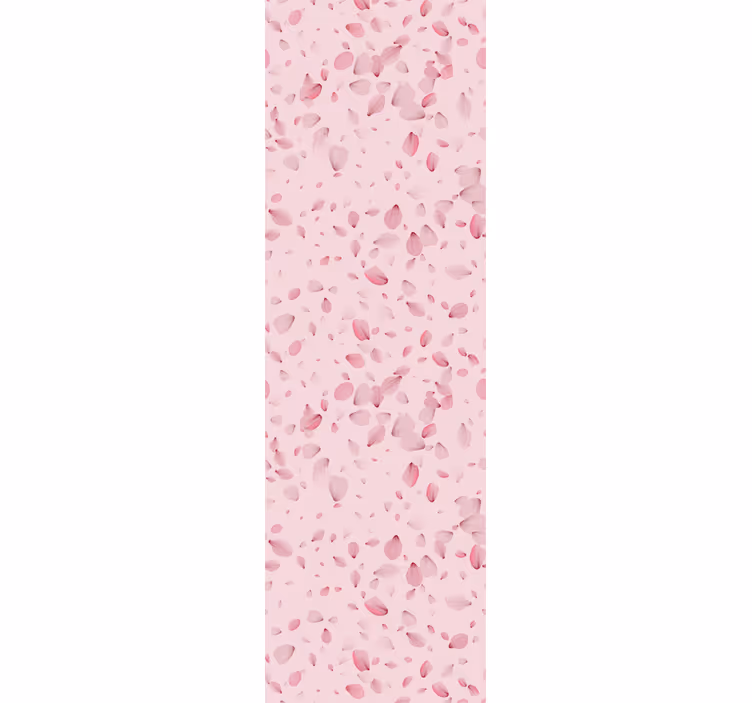 Papier peint rose cascade de pétales roses - TenStickers
