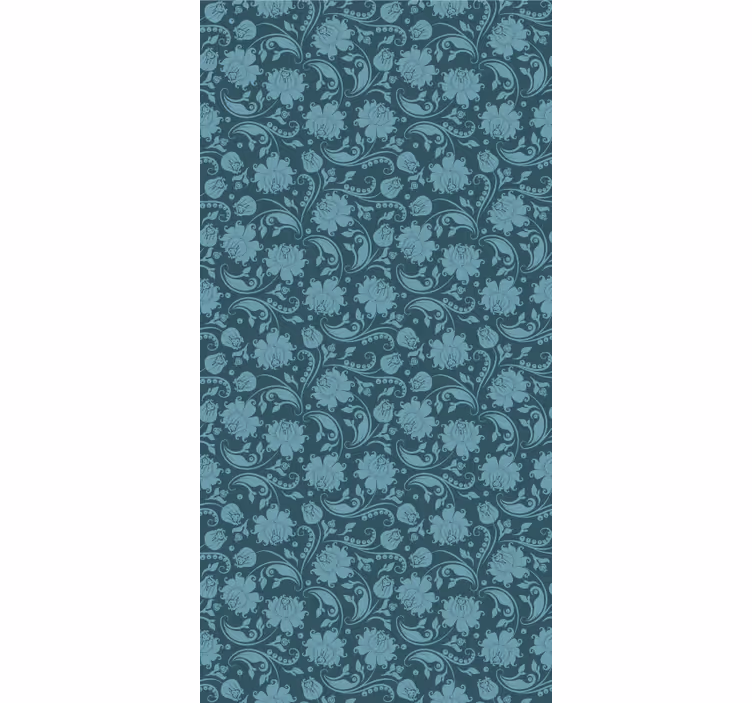 Papier peint fleuri ornement floral raffiné - TenStickers