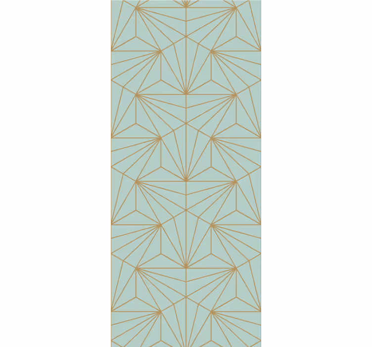 Papier peint formes géometriques dessin au trait géométrique - TenStickers