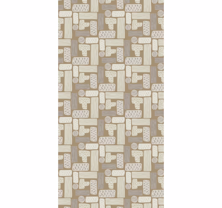 Papier peint effet marbre géométrique - TenStickers