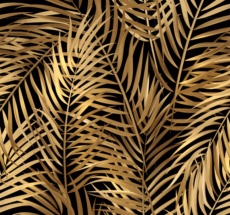 Papier peint feuillage motif de palmiers tropicaux - TenStickers