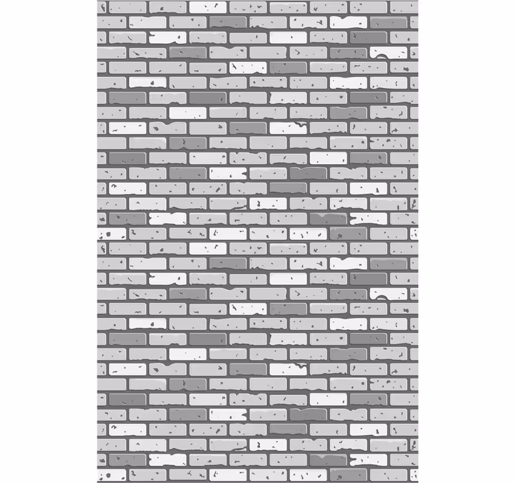 Papier peint briques maçonnerie monochrome - TenStickers