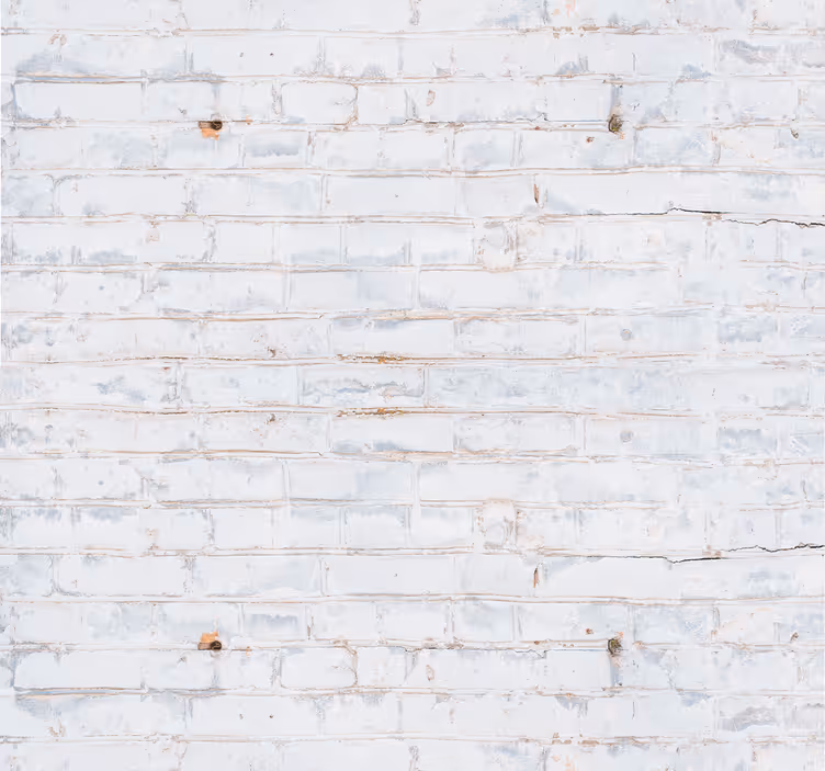 Papier peint briques façade en brique blanche - TenStickers