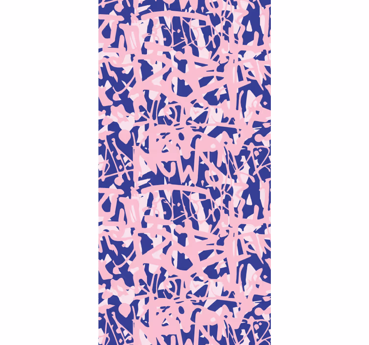 Papier peint abstrait composition de formes abstraites - TenStickers