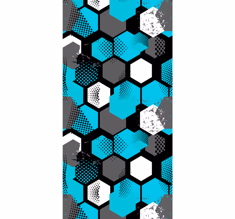Papier peint formes géometriques hexagones géométriques - TenStickers