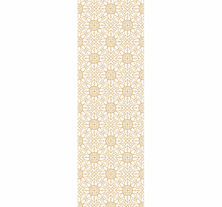 Papier peint salon motif de carrelage complexe - TenStickers
