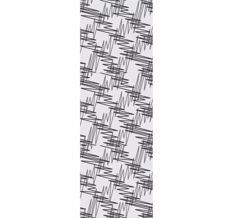 Papier peint salon motif linéaire abstrait - TenStickers