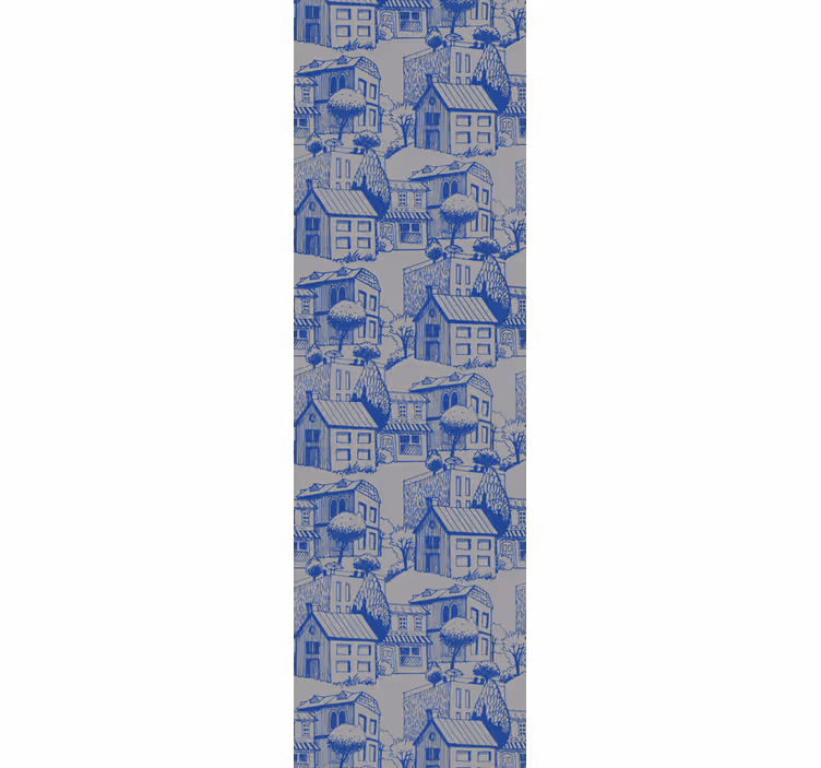 Papier peint ville illustration de croquis urbains - TenStickers