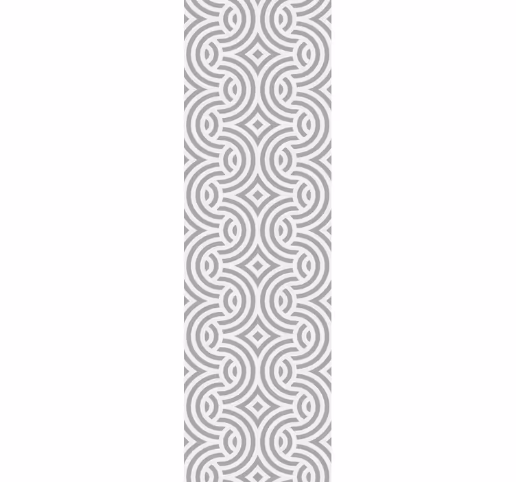 Papier peint salle à manger motifs géométriques en spirale - TenStickers