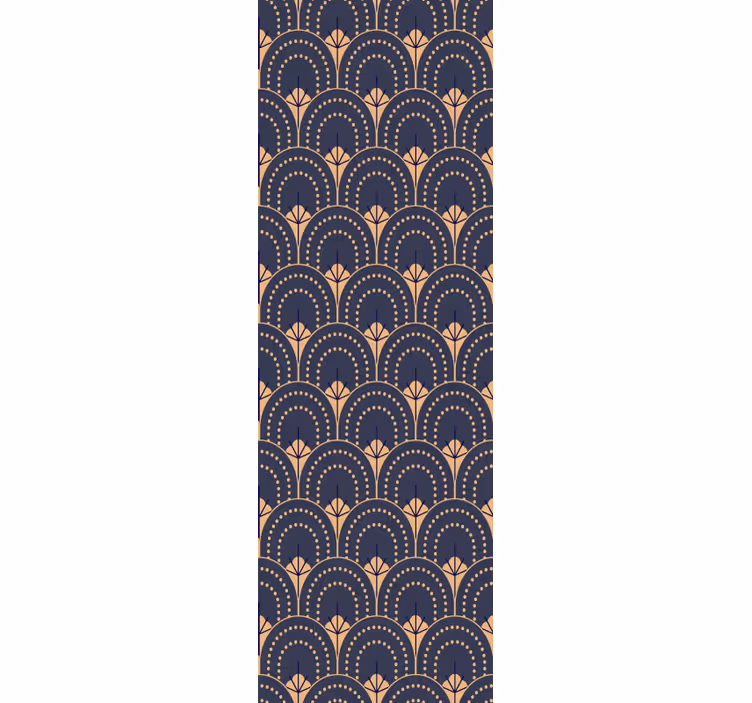 Papier peint bureau motif d'éventail orné - TenStickers