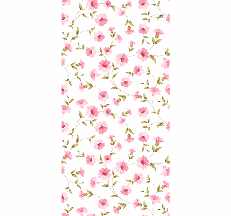 Papier peint floral motif de vigne florale - TenStickers