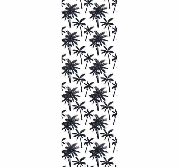Papier peint feuillage empreinte de feuille de palmier - TenStickers