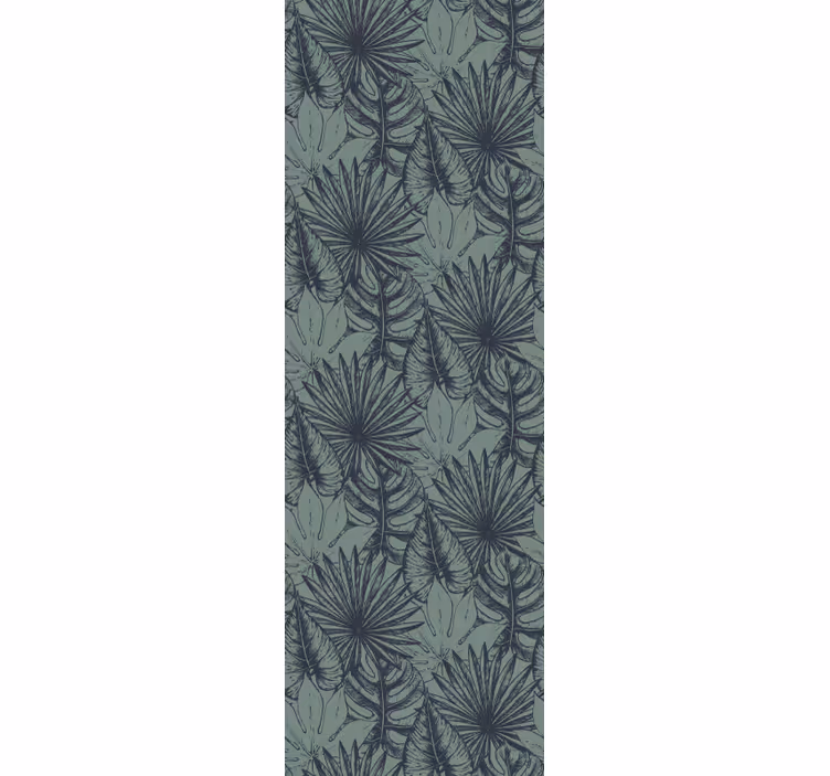 Papier peint feuillage motif de feuille de palmier - TenStickers