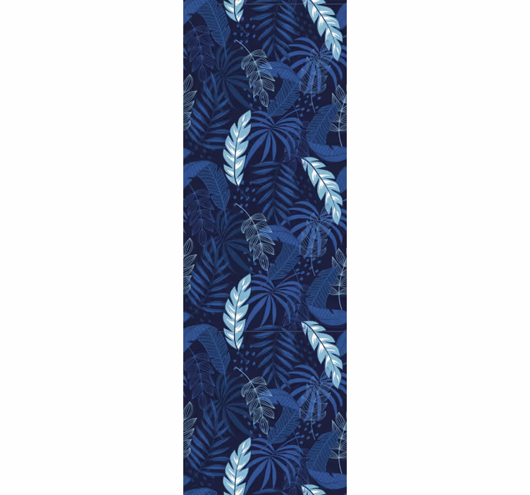 Papier peint feuillage motif feuillu tropical - TenStickers