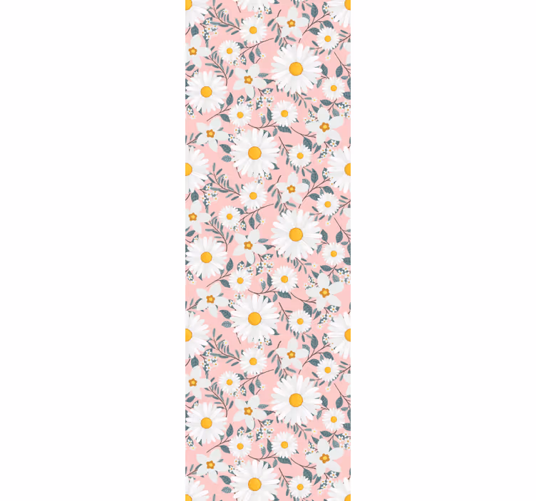 Papier peint floral motif de marguerite - TenStickers