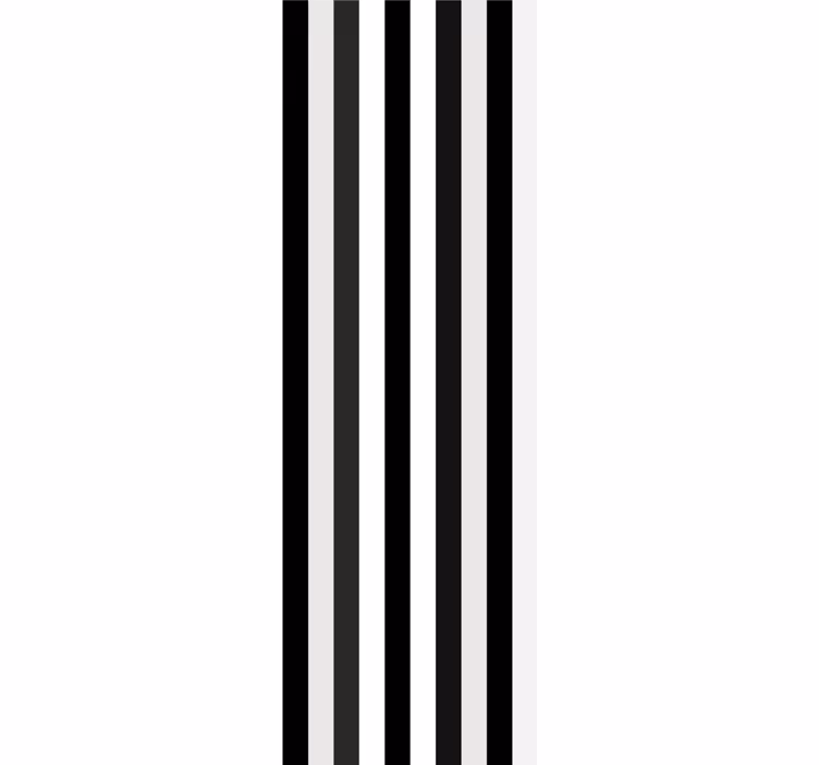Papier peint ligne horizontale rayé monochrome - TenStickers
