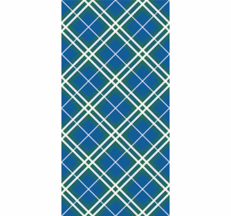 Papier peint formes géometriques plaid géométrique - TenStickers
