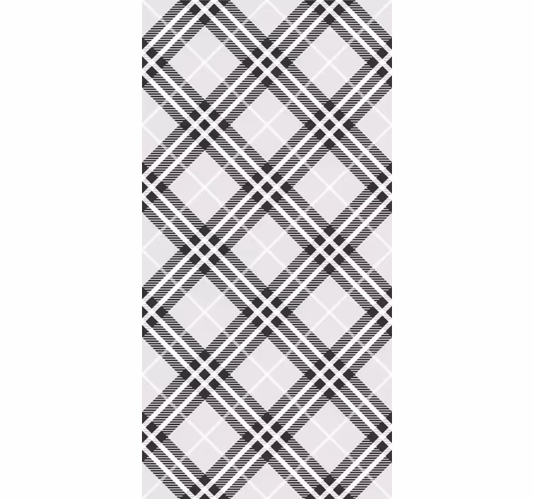 Papier peint formes géometriques motif de diamant linéaire - TenStickers