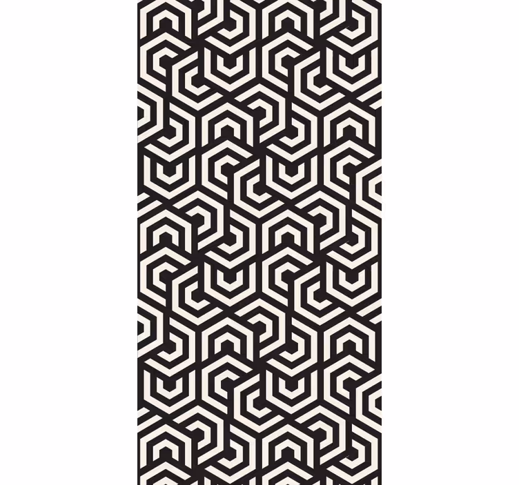 Papier peint formes géometriques conception labyrinthique - TenStickers