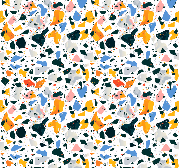 Papier peint texture effet terrazzo coloré - TenStickers