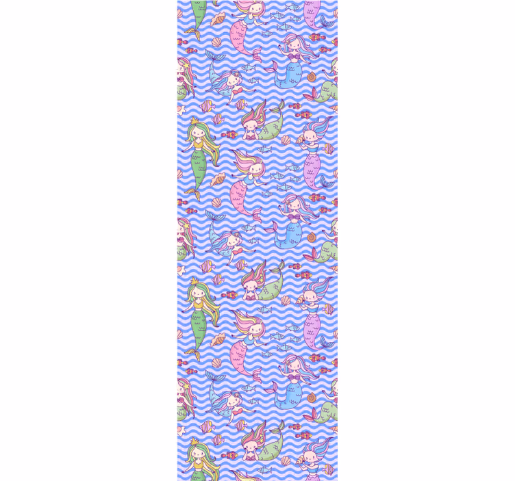 Papier peint chambre enfant images de sirènes - TenStickers