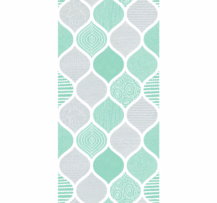 Papier peint salon motifs géométriques texturés - TenStickers