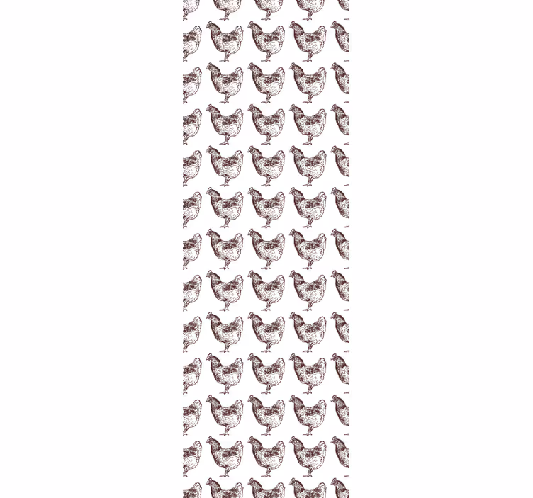 Papier peint animaux conception de modèle de poule - TenStickers