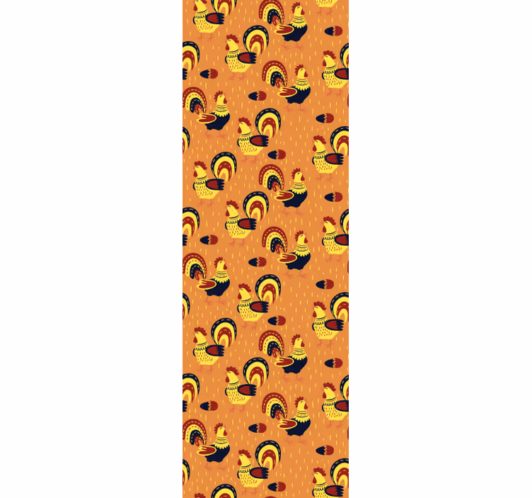 Papier peint animaux motif de coq - TenStickers