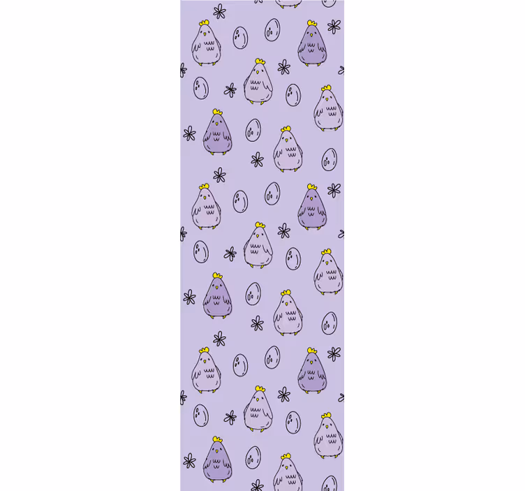 Papier peint chambre enfant conception de modèle de poussin - TenStickers