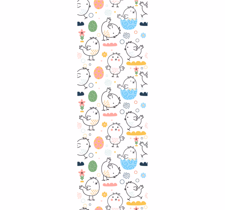 Papier peint chambre enfant motif de poussins - TenStickers