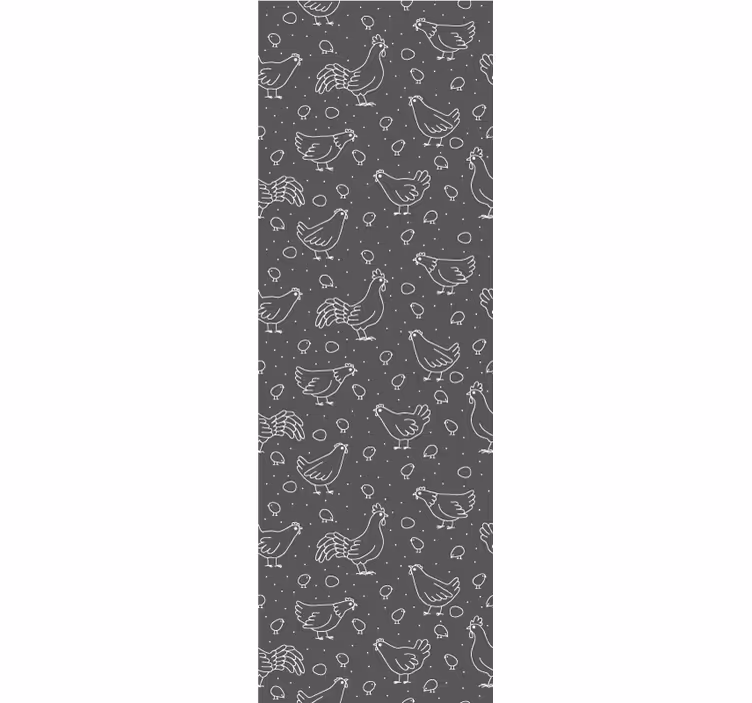 Papier peint animaux motif de poule - TenStickers