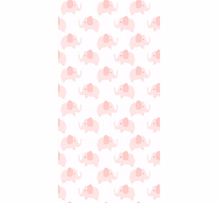 Papier peint éléphants motif défilé d'éléphants - TenStickers