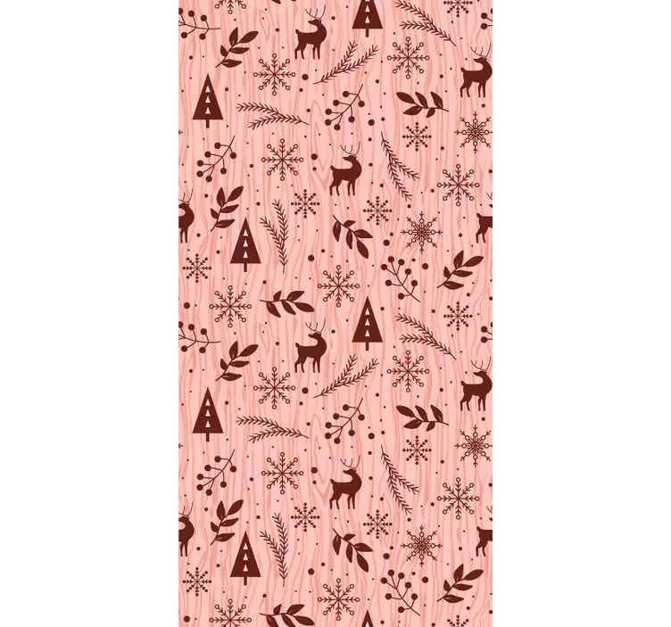 Papier peint animaux scène de forêt de rennes - TenStickers