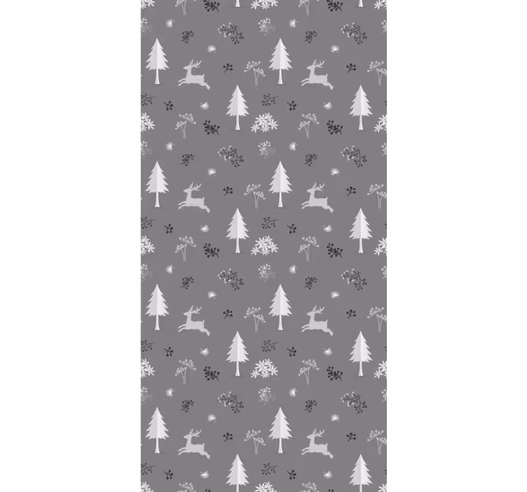 Papier peint de Noël motif de paysage d'hiver - TenStickers
