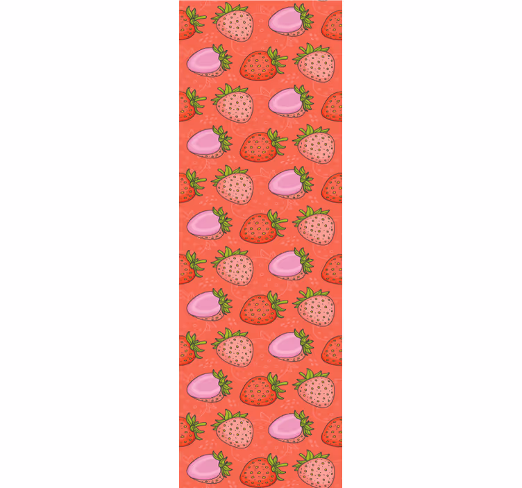 Papier peint cuisine délice à la fraise - TenStickers