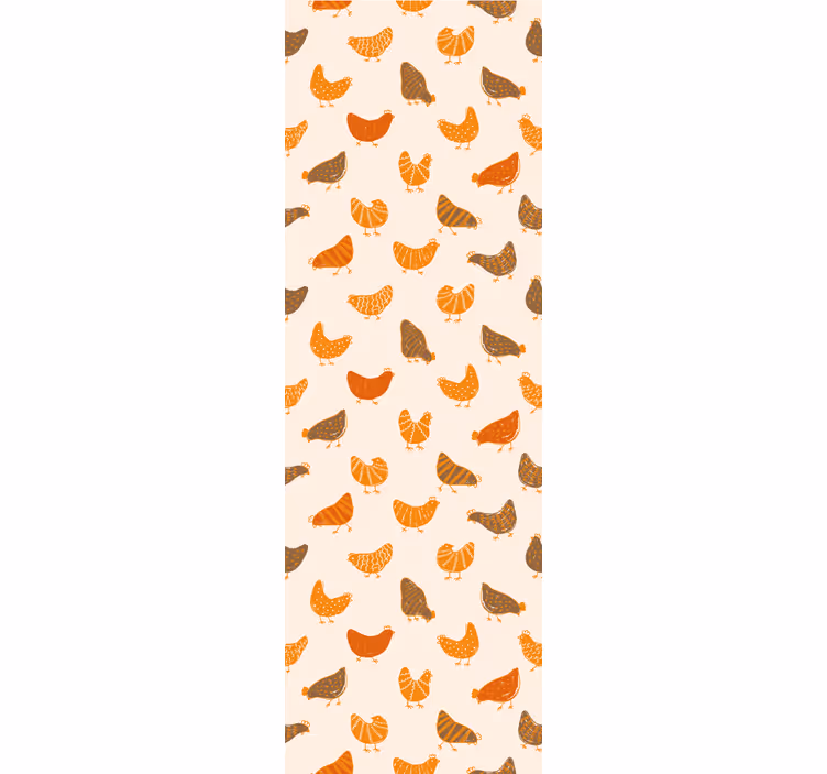 Papier peint animaux charmant motif de poule - TenStickers