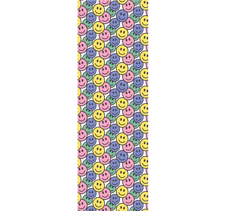 Papier peint art motif smiley - TenStickers