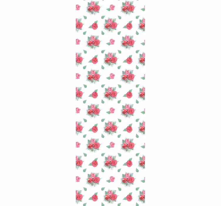 Papier peint floral modèle de bouquet de roses - TenStickers