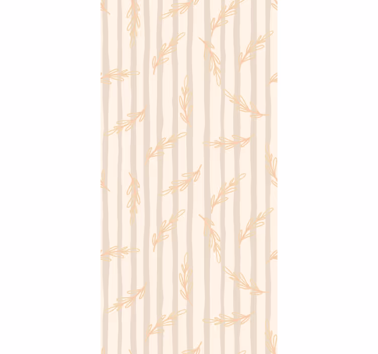 Papier peint feuillage silhouettes de bambou - TenStickers