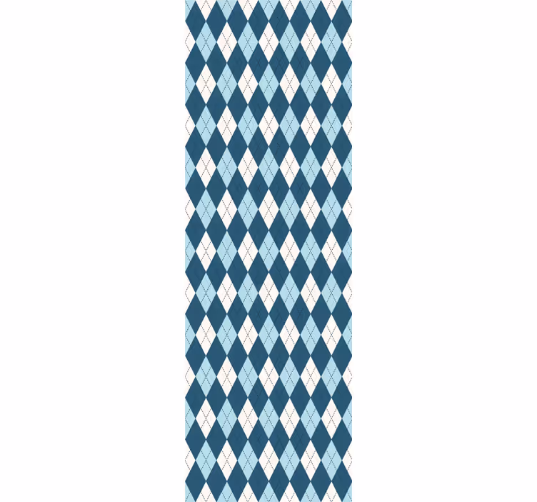 Papier peint formes géometriques arlequin diamant - TenStickers