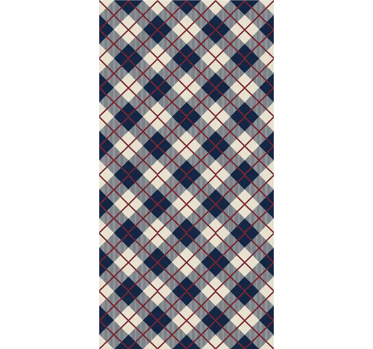 Papier peint formes géometriques motif à losanges - TenStickers