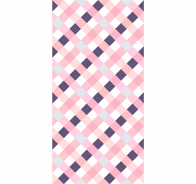 Papier peint formes géometriques motif à losanges pastel - TenStickers